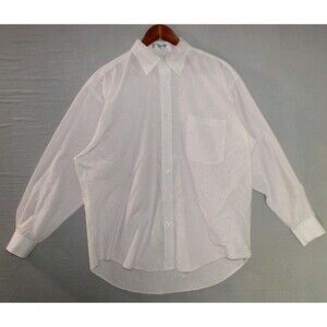 Monsieur by Givenchy Mens 16.5 34/35 Squared Pattern Long Sleeve Button Shirt